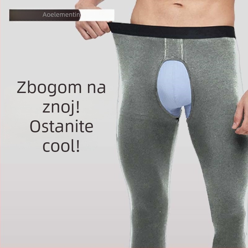 Muške tople pamukaste hlače, jednobojne, jednostrukog kroja, debela tkanina 201-250 g/m2, 90-95% pamuk