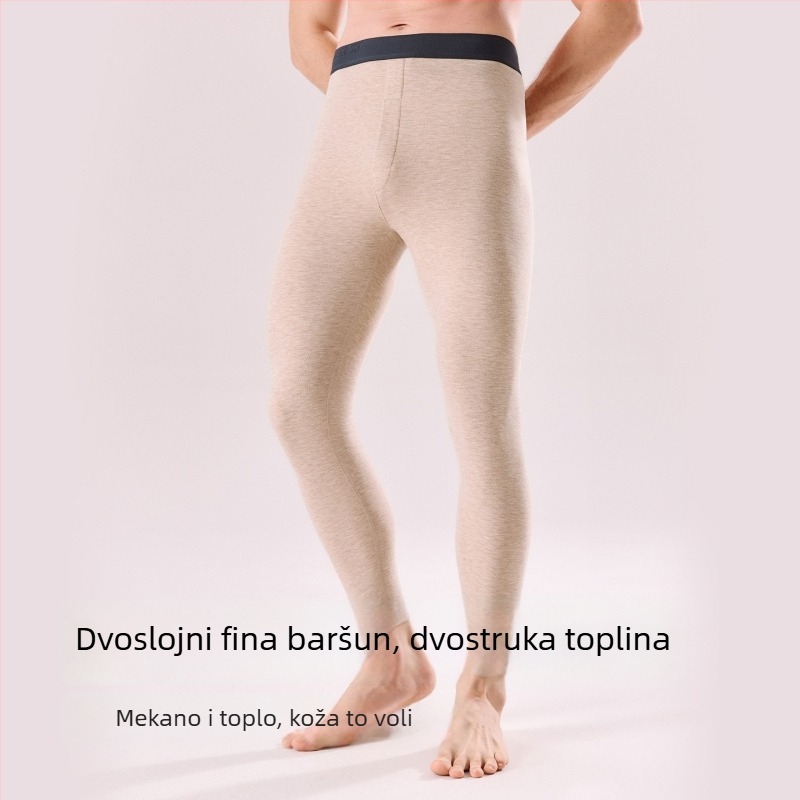 Muške duge tople hlače od akrila 30–50% – Extra Thick 301–350 g/m² – Jednobojne
