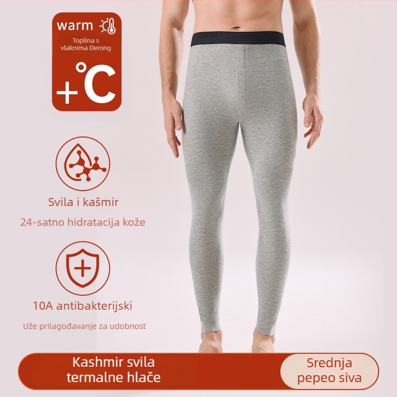 Muške duge tople hlače od akrila 30–50% – Extra Thick 301–350 g/m² – Jednobojne