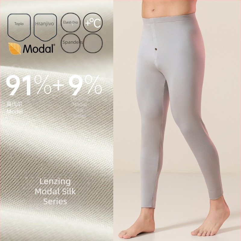 Muške termalne tajice od modala, debeli materijal, uski kroj, osnovni sloj