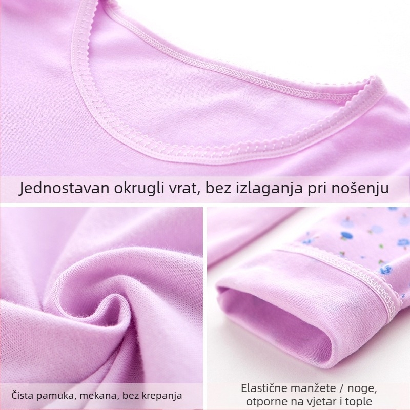 Anfiya set za trudnoću i dojenje od pamuka, dugi rukav, otvor za dojenje