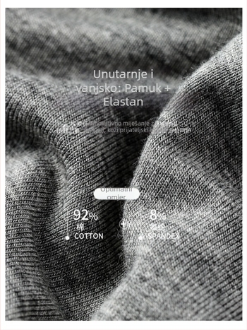 Ženski sling top od pletiva pamuka, jednostavan uzorak, duljina 50-65 cm, 90-95% pamuka uz dodatak Spandexa