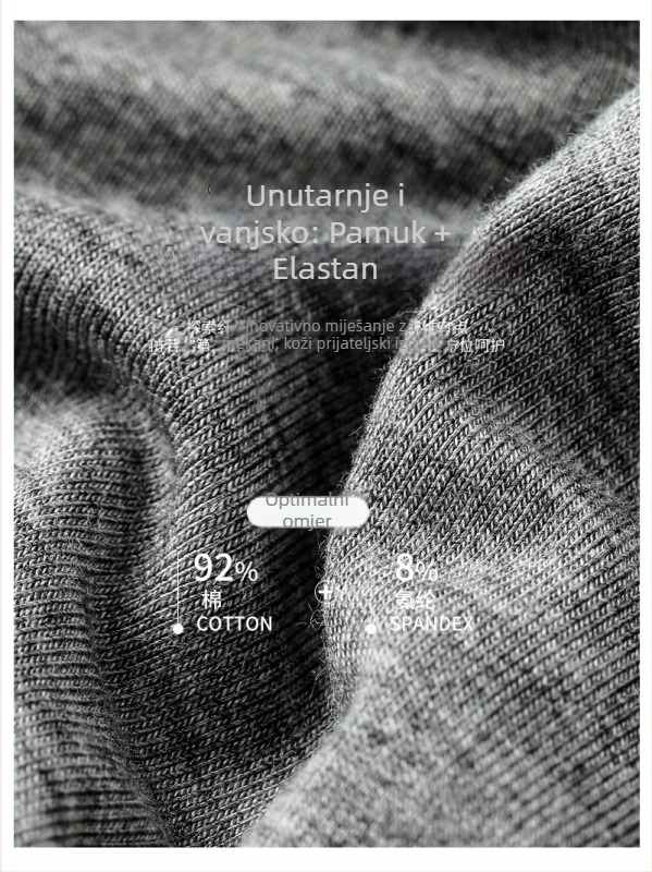 Ženski sling top od pletiva pamuka, jednostavan uzorak, duljina 50-65 cm, 90-95% pamuka uz dodatak Spandexa