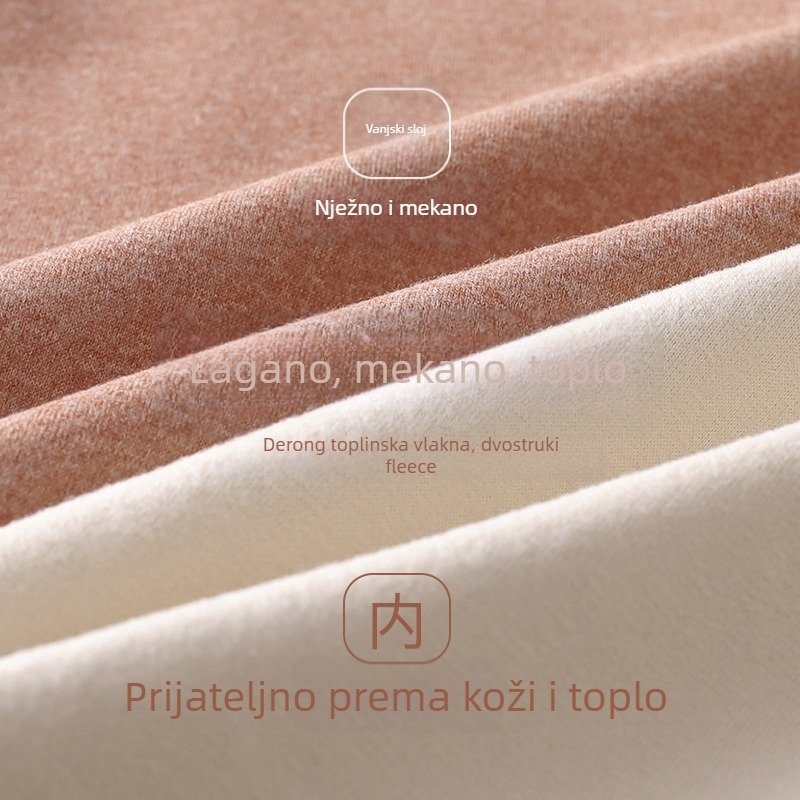 Ženski termalni prsluk De Velvet, fleec podstava, okrugli izrez, poliester 90–95%, srednja težina 181–200 g/m², oblikovanje tijela