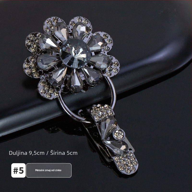 Hengmeihe kopča za ovratnik sa kristalima, duckbill oblik, za norkino krzno – premium dodatak za odjeću