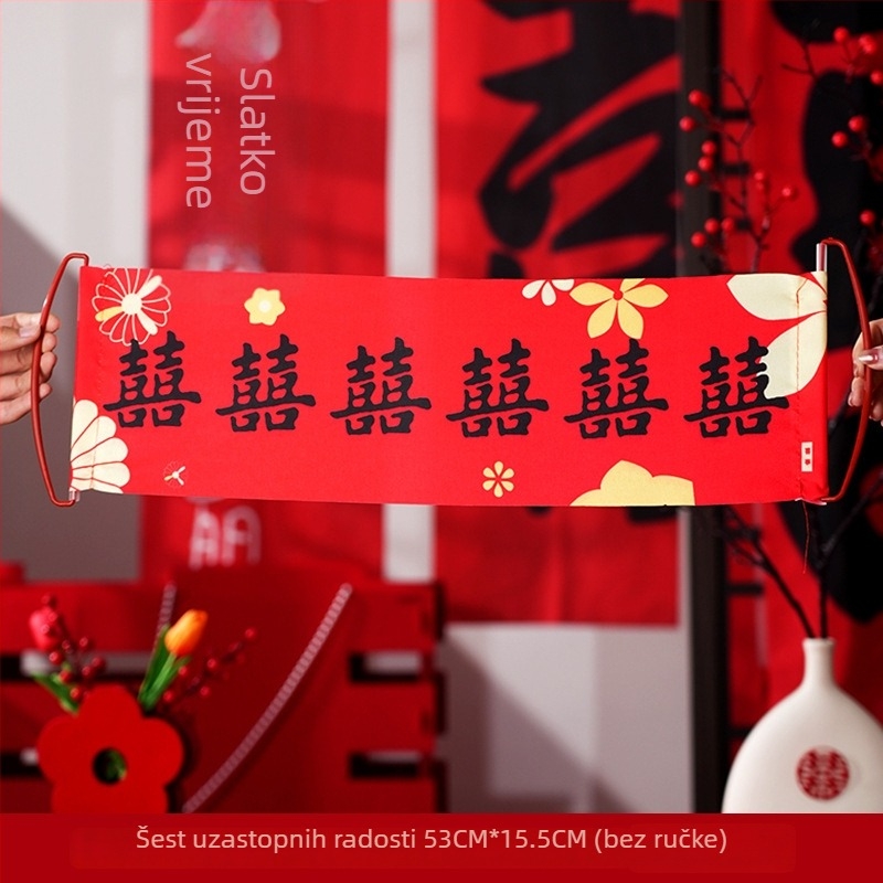 Vjenčani rekviziti za fotografiranje: ručno povlačeni banner za zaručnicu, jutarnja haljina nevjeste, rekviziti za pozu (Material: Jam; Uvoz: Ne; Pakiranje: 1; Bruto težina: 1; Kategorija: Sretne riječi)