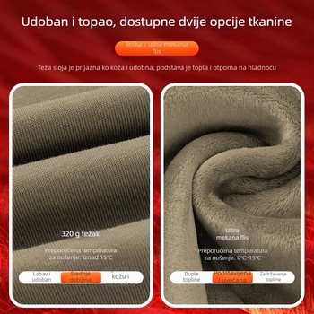 Muški Elk print fleksi pulover s dugim rukavima, okrugli izrez, slobodan kroj