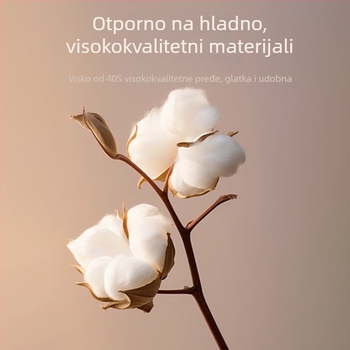 Muški termalni set: pulover s okruglim izrezom i hlače, viskoza 95%, debela tkanina, slim fit, topao