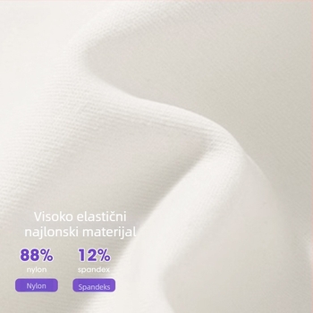 Ženske sportske hlače, udoban široki kroj, srednje visoki pojas, Nylon-Spandex tkanina (88% Nylon, 12% Spandex), prozračne