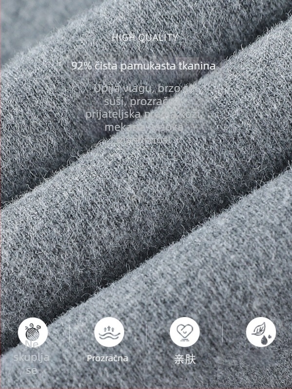 Ženske pamučne legice s visokim strukom, duljina 9/10, uski kroj, pamuk-elastan smjesa, flis podstava