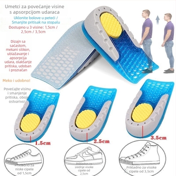 TPU jastučić za petu – nevidljiv, prozračan, upija znoj, anti-odor