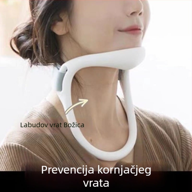 Plastični štitnik za vrat s infracrvenim grijanjem, podrška vratu za djecu, zadani model, sprječava nagibanje glave unaprijed tijekom kućnih zadaća i korištenja telefona