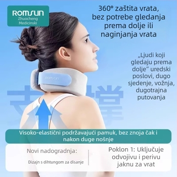 Ovratnik za vrat za kućnu upotrebu s trakcionom, podrška cervikalnoj kralježnici, zaštita vrata (Brand: Zhuo chen, Model: neck brace)