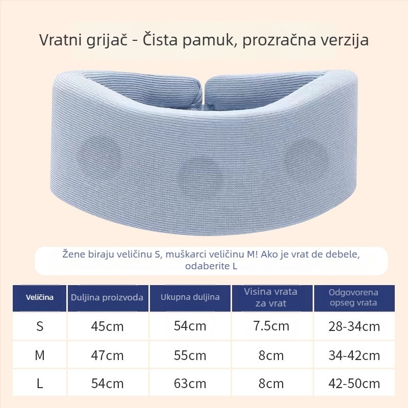 Ovratnik za vrat za kućnu upotrebu s trakcionom, podrška cervikalnoj kralježnici, zaštita vrata (Brand: Zhuo chen, Model: neck brace)