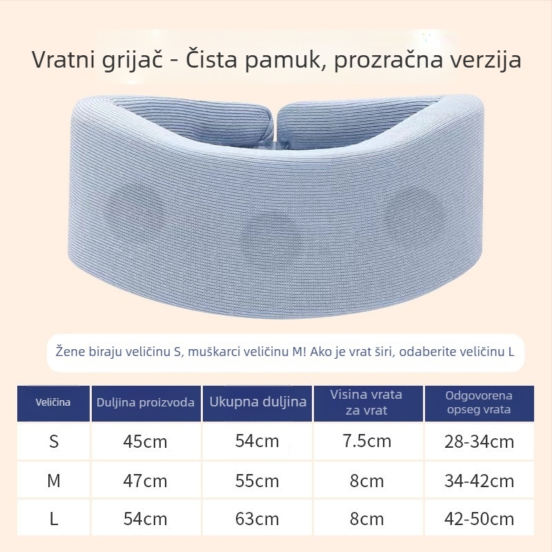 Ovratnik za vrat za kućnu upotrebu s trakcionom, podrška cervikalnoj kralježnici, zaštita vrata (Brand: Zhuo chen, Model: neck brace)