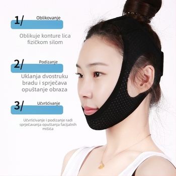 Uređaj protiv hrkanja s trokutičnim remenom, potopni materijal, samoogrijavajući, za glavu, zdravstveni masažer