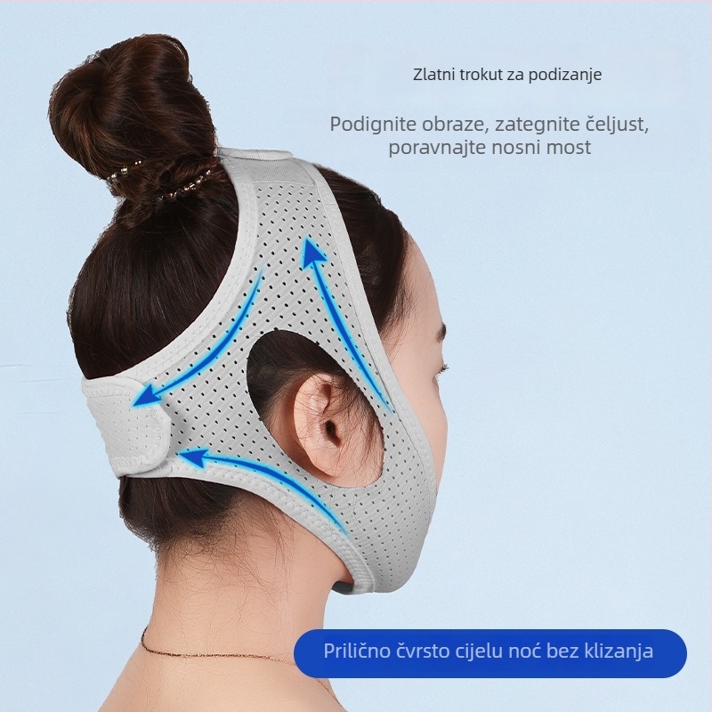 Uređaj protiv hrkanja s trokutičnim remenom, potopni materijal, samoogrijavajući, za glavu, zdravstveni masažer