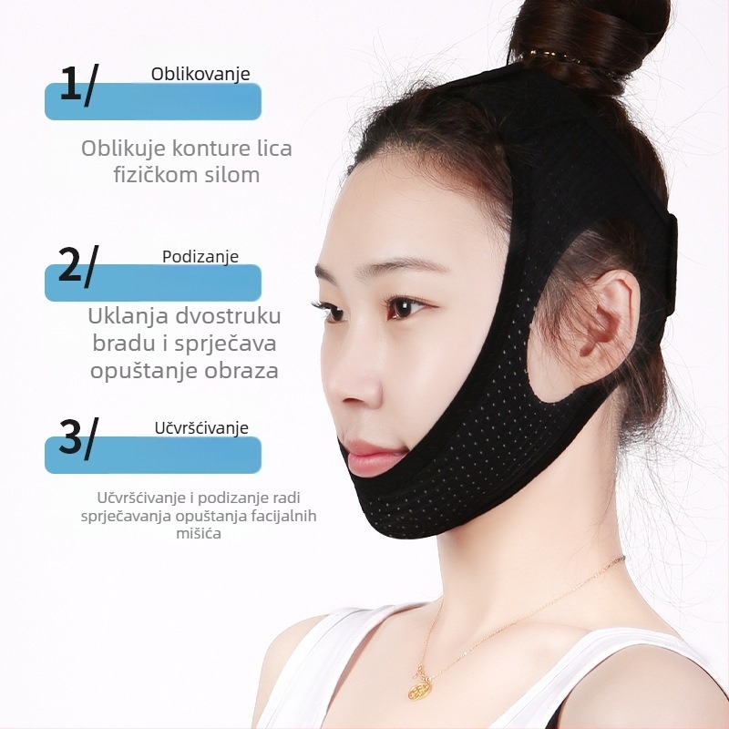 Uređaj protiv hrkanja s trokutičnim remenom, potopni materijal, samoogrijavajući, za glavu, zdravstveni masažer