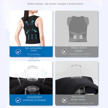 Unisex pojas za ispravljanje držanja leđa za odrasle, model XM1.0923.015, kompozitna tkanina, podrška leđa, 7-dnevna garancija