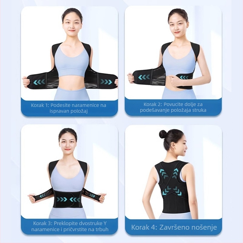 Unisex pojas za ispravljanje držanja leđa za odrasle, model XM1.0923.015, kompozitna tkanina, podrška leđa, 7-dnevna garancija