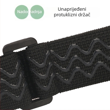 Čizme iznad koljena s protukliznim trakama, Velcro zatvarač, stil dugog remena, duljina veziva 43 cm