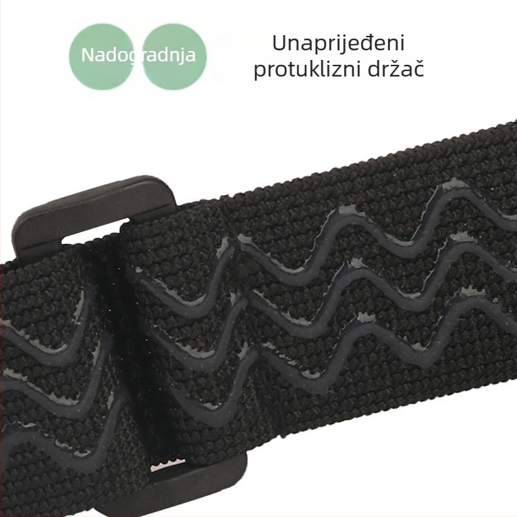 Čizme iznad koljena s protukliznim trakama, Velcro zatvarač, stil dugog remena, duljina veziva 43 cm