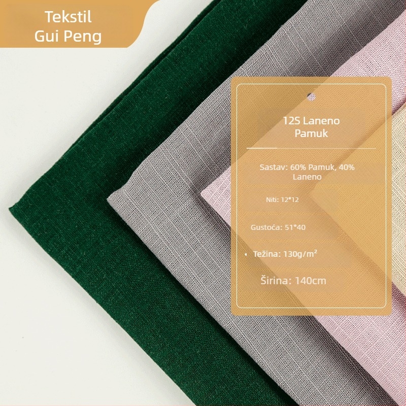 Tkanina za košulju i haljinu – 100% pamuk, 40s pređa, visoka gustoća, geometrijski žakard