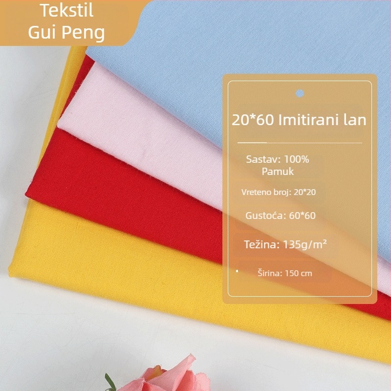 Tkanina za košulju i haljinu – 100% pamuk, 40s pređa, visoka gustoća, geometrijski žakard