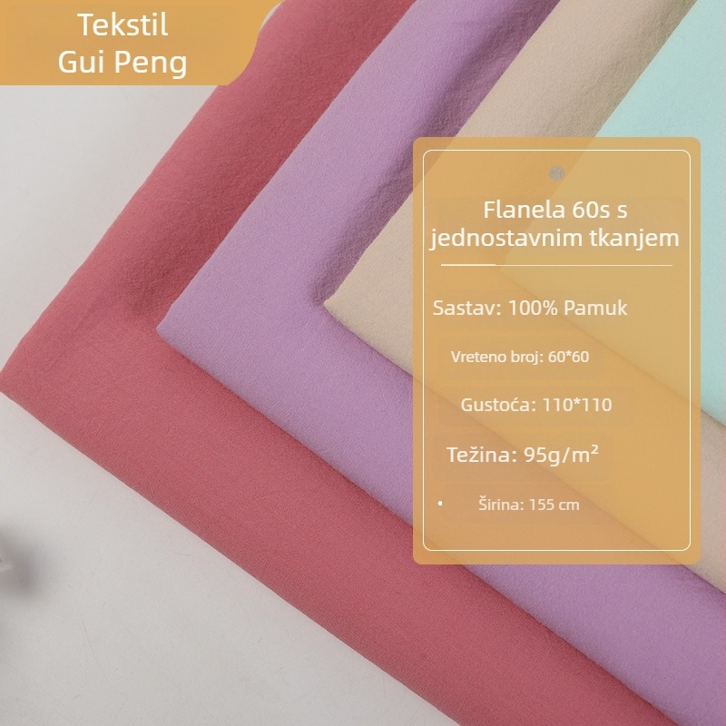 Tkanina za košulju i haljinu – 100% pamuk, 40s pređa, visoka gustoća, geometrijski žakard