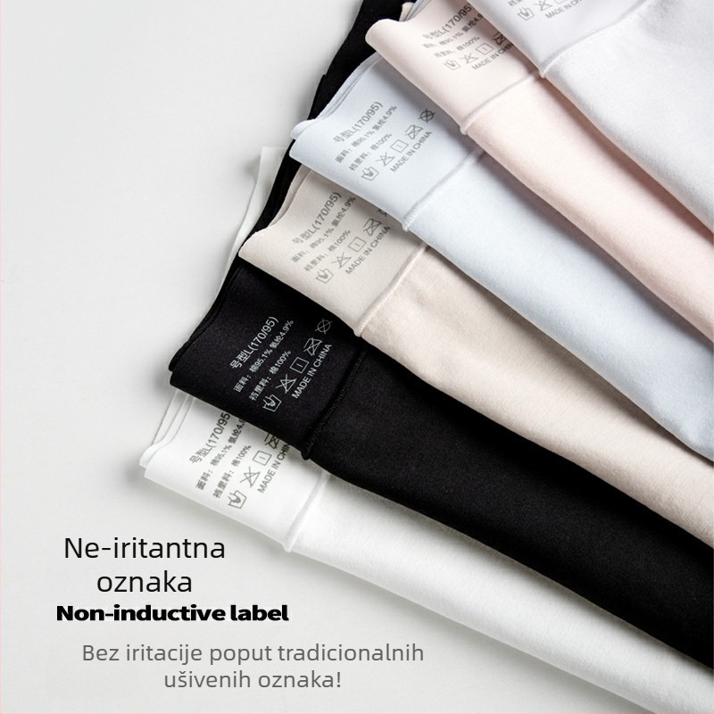 Ženske gaćice od pamuka s visokim strukom — prozračne, oblikovanje trbuha, antibakterijske, glavna tkanina 95–100% pamuk, podstava u preponama 100% pamuk