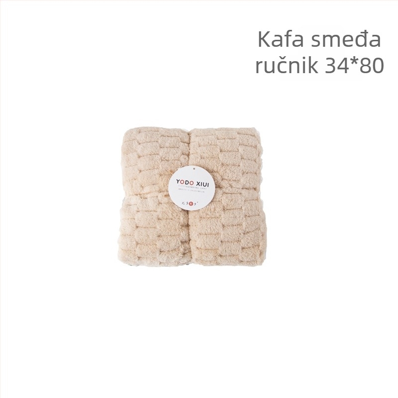 Ručnik za lice od koralnog flisa, Jacquard 150D, težina 80–100 g