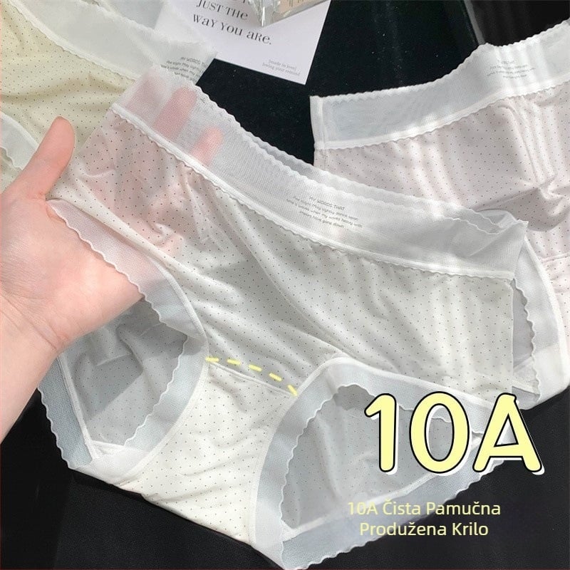 Ženske gaćice od ice silk s pamukom za međunožje, srednje visoki struk, prozračne i brzo sušeće