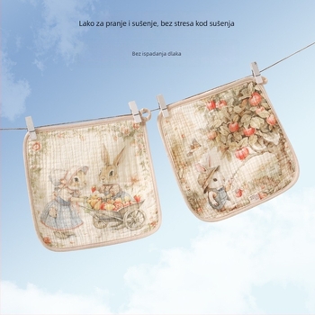 Krpa za pljuva Type A, četveroslojna pamučna gazasta, dječji ručnik za lice i ruke, upijajući