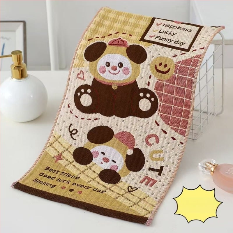 Dječji ručnik od čiste pamukovne gaze, Cartoon ispis, Jacquard tkanina, 50 g