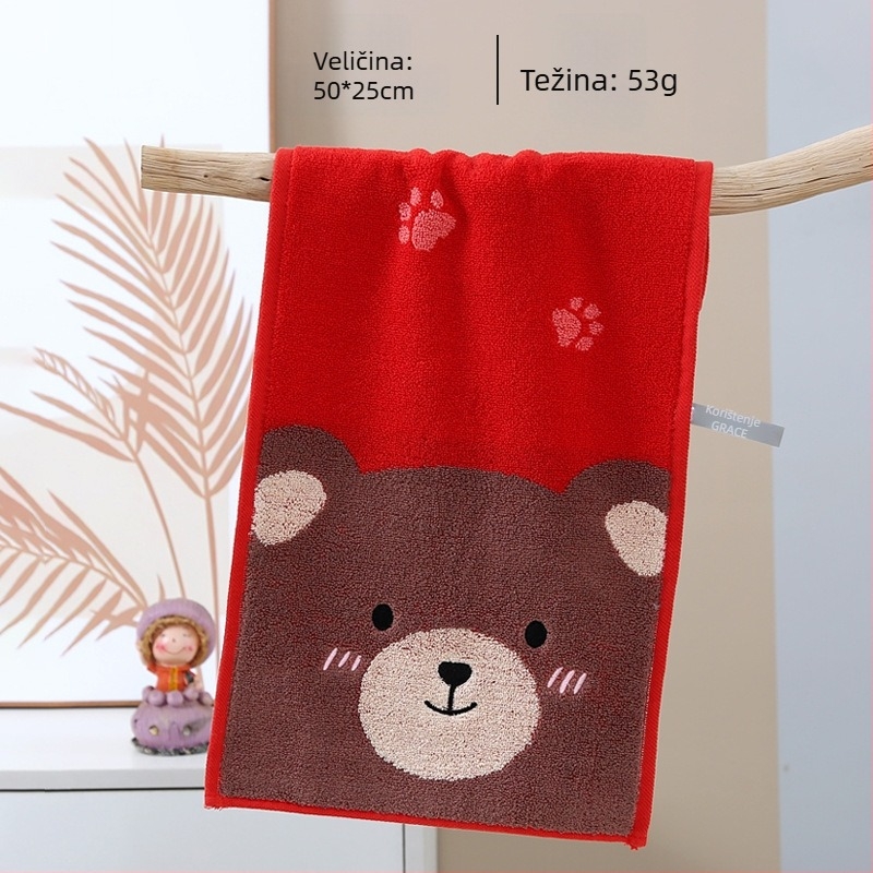 Grace dječji ručnik za lice i kupanje, 100% pamuk, jacquard/plain tkanina, 32s pređa, 50–80 g