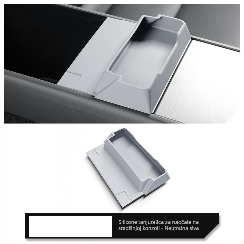 Tesla Model Y Središnja konzola – kanta za naočale i kutija za pohranu, plastika, vodootporna, otporna na tlak