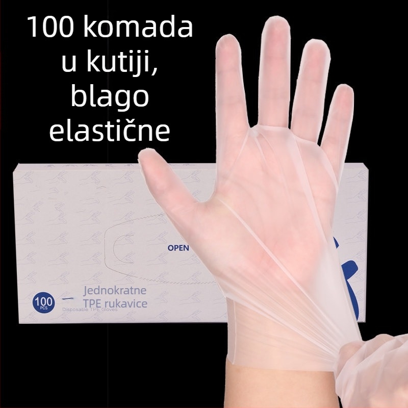 Jednokratne nitril rukavice, standardne debljine, protivklizna površina, otporne na habanje, 1000 komada u kutiji.