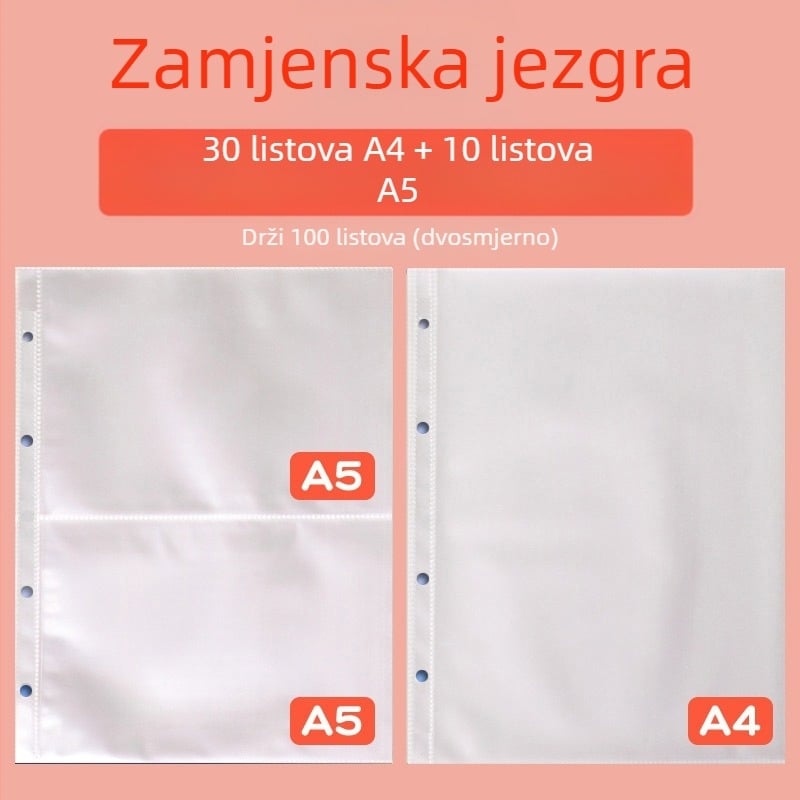 Kožna knjiga za zbirku certifikata, Avinar model 05, 120 stranica, prilagodba dostupna, debljina 4