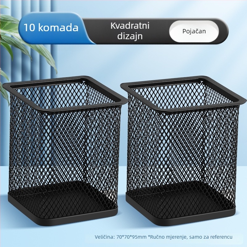 Excellent metalni držač za pero – višenamjenski stolni organizator za uredske potrepštine