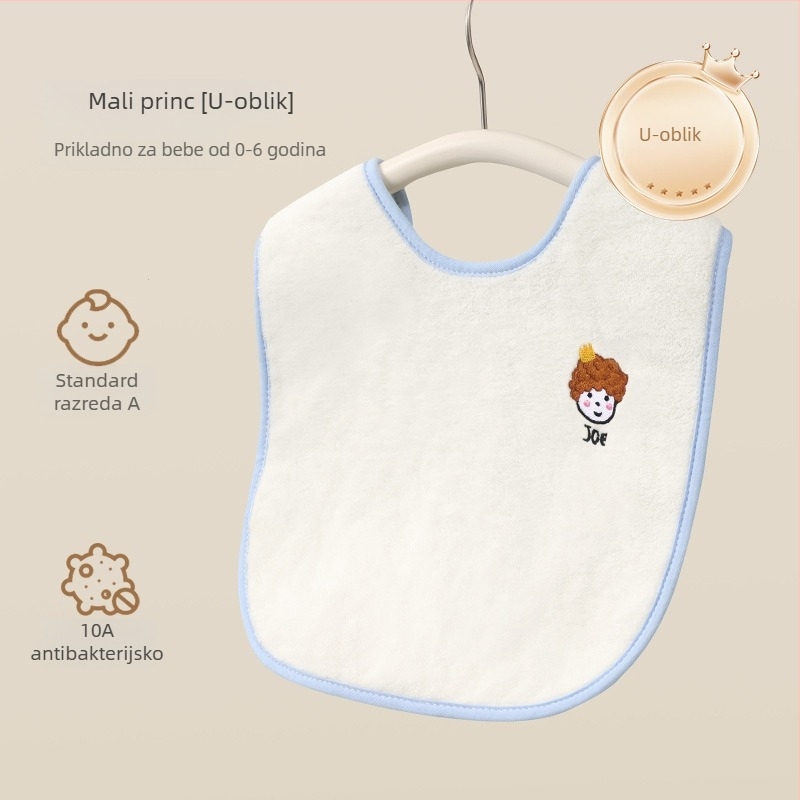 Drizzle Dječja krpa za pranje lica i zuba s vodootpornom bavom – Višestruki ručnik (poliestr, 150d, ravno pletenje, 80–100 g)