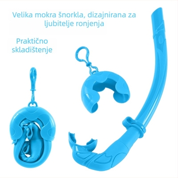 Set potapljačke maske i šnorkla od silikona, anti-fog, ZMZDIVE