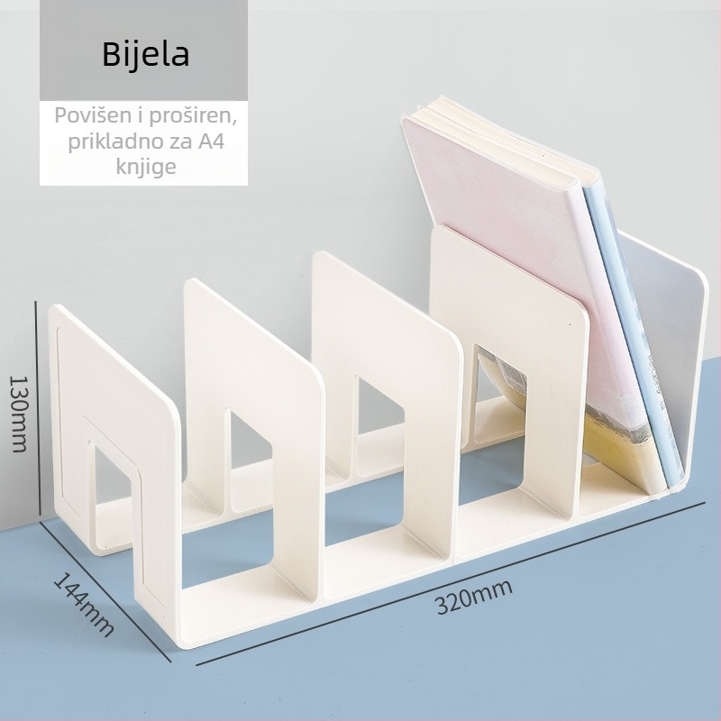 Hongfa 823 Plastični stolni držač za knjige s razdjelnom pregradom - Model 823, Materijal: Plastika, Neto masa: 320 g, Pakiranje: 72/30