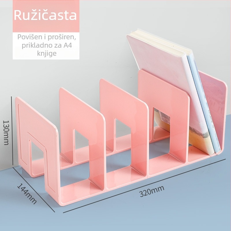 Hongfa 823 Plastični stolni držač za knjige s razdjelnom pregradom - Model 823, Materijal: Plastika, Neto masa: 320 g, Pakiranje: 72/30