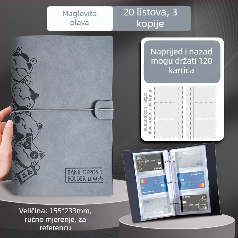 Folder s klipom za pojedinačne listove, PU koža, prilagodljiv s logotipom, mogućnost tiskanja logotipa