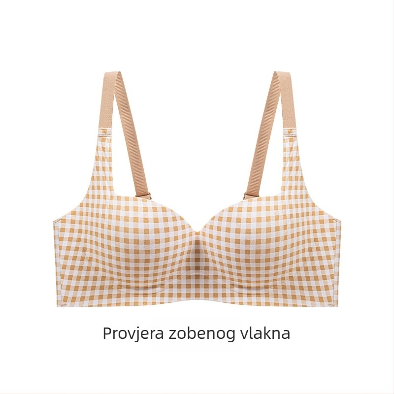 Najlonski set grudnjaka za žene, 3/4 šalice, debeli oblikovani košarica, čvrste naramenice, stražnje kopčanje s tri reda kopči, podstava od spandexa