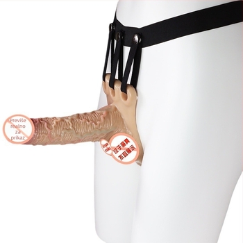 Muški nosivi silikon dildo — Lala, ručna kontrola, 438 g, Long love