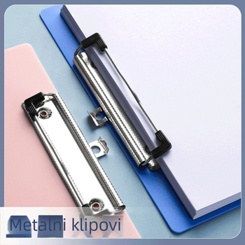 Klip za ploču A4 – plastični klip, PP materijal, model 5316/5317, debljina ploče 1,5 mm, pogodan za papir A3