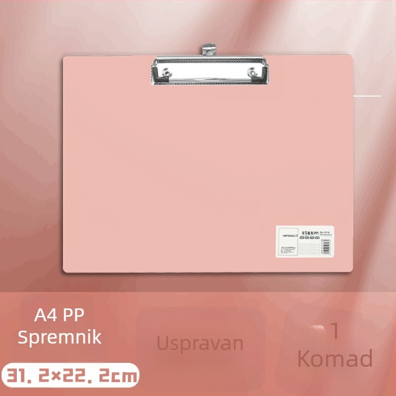 Klip za ploču A4 – plastični klip, PP materijal, model 5316/5317, debljina ploče 1,5 mm, pogodan za papir A3