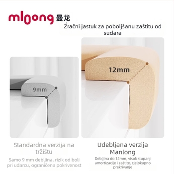 Manlong zaštitne trake za dječje kutove, zaštita kutova zidova i namještaja, kućna uporaba, pakiranja 4/8/10/16/20/50/100