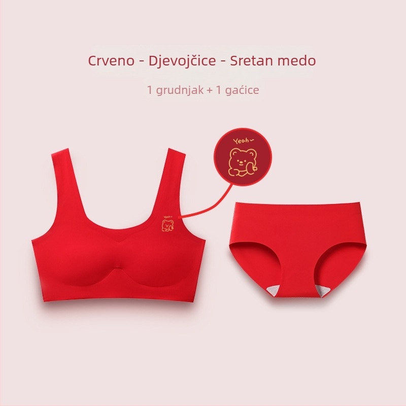 Set grudnjaka za djevojčice u stilu prsluka od najlona, s punim košaricama, formiranim spužvastim košaricama, čvrste naramenice, prozračno